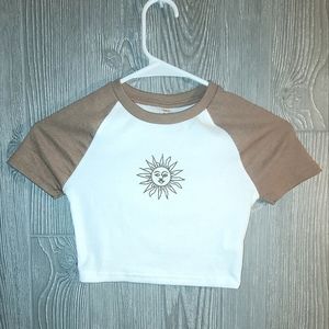 Shein Teen Sun Crop Top- 10-11Y